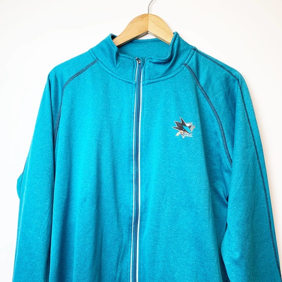 San Jose Sharks Blue Full Zip Jacket 2XL NWT - Picture 5 of 7